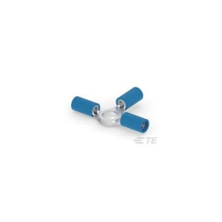 Te Connectivity Splice Wire Connector, 2 mmÂ² Max, Blue, Nylon Insulation 34073